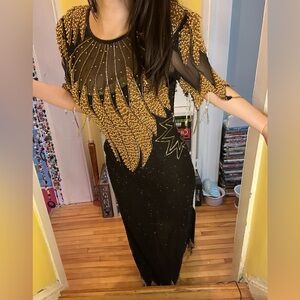 Zenith Fashions 80s Beaded Dress